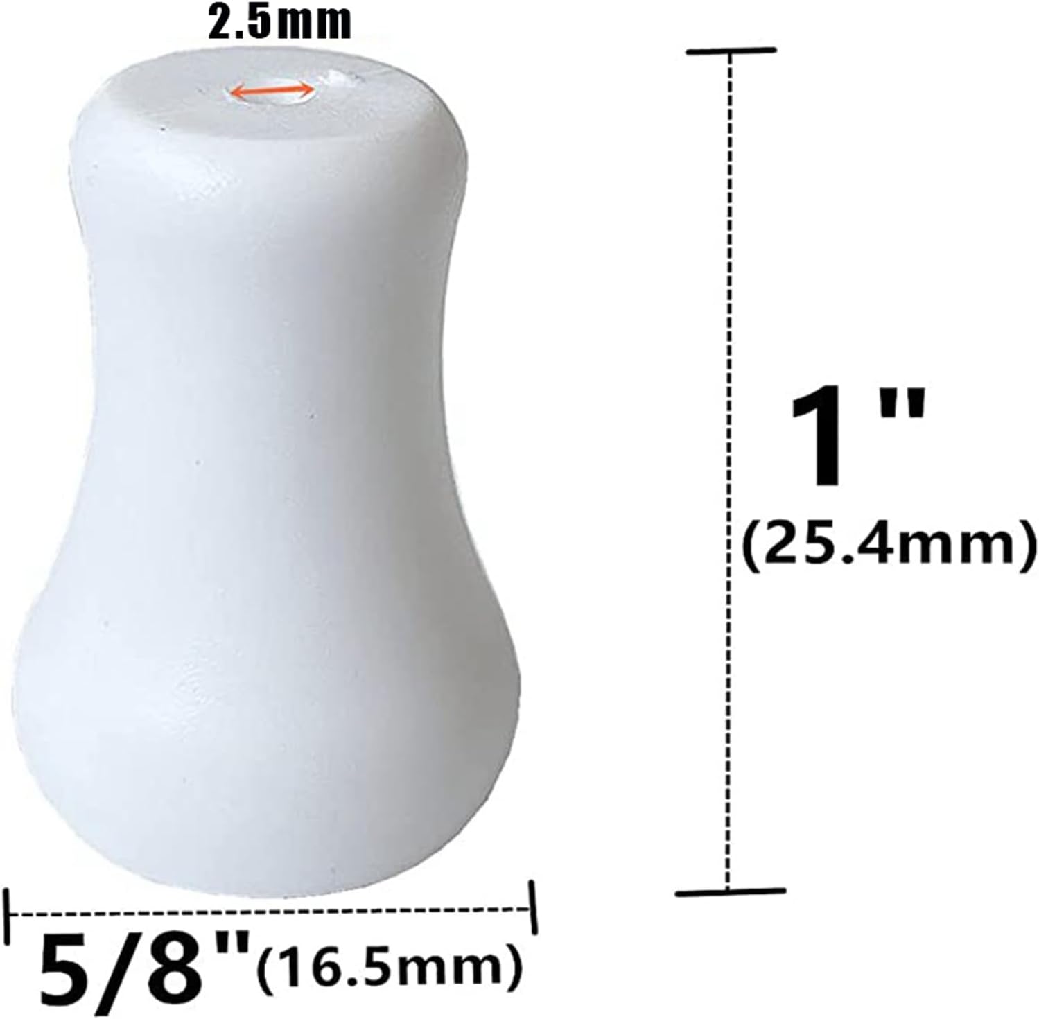 White Plastic Blind Pull Cord Knobs for Roman Shades - Water Drop Tassel, Venetian Blinds Rope Knobs Tassel Window Blind Cord Knobs Hardware Curtain Blind Cord End for Blinds (60Pcs)