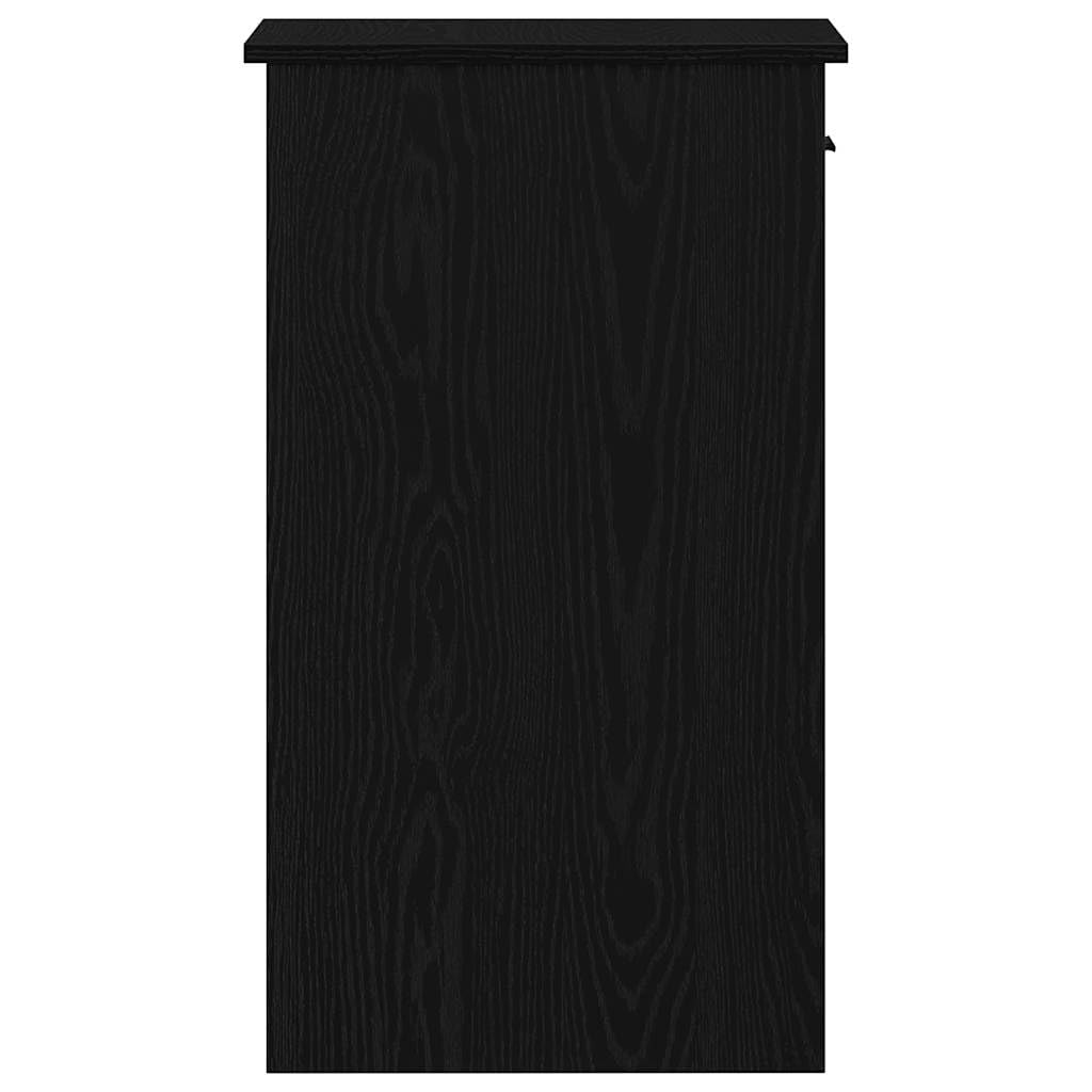 Support de tour d ordinateur avec tiroir noir 35x45x77 cm