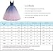 Glamulice Girls Lace Bridesmaid Dress Long A Line Wedding Pageant Dresses Flower Girl Princess Ombre Tulle Party Gown Petal Pink Kids Birthday Photo Shoot Maxi Dance Ball Gown Navy Blue & Blush Pink 4