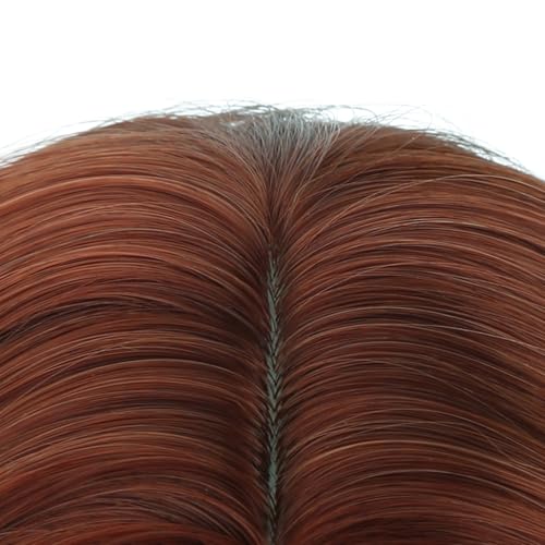 Image of PATTNIUM Flame Color Wig for Kids Girls Short Flame Fire Colored Wigs Side Part Shoulder Length Wavy Heat Resistant Synthetic Wig