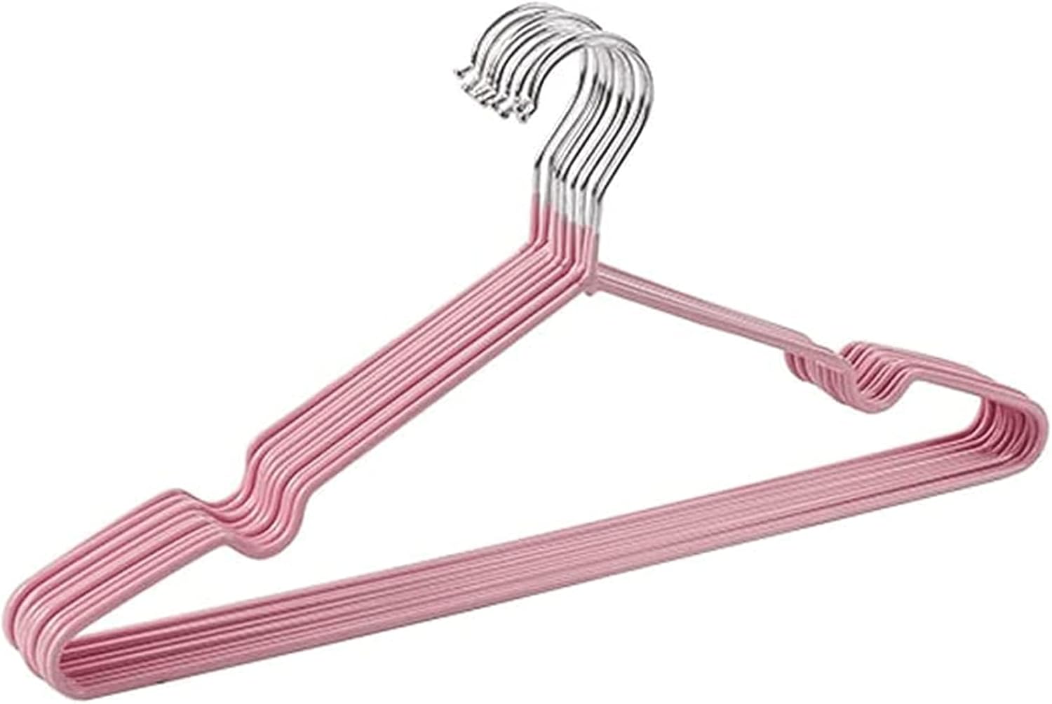 Minimalist 10 Pieces Hangers, Anti Slip Groove Design Adult Clothes Rack Hanger, Multifunctional Lightweight Durable & Slim Coat Hangers Stylish