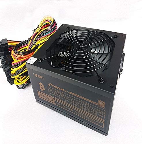 1600W Modular Mining Power Supply for 6 GPUs, GPU Mining Rig, Eth Rig Ethereum Coin Miner, 90 Gold