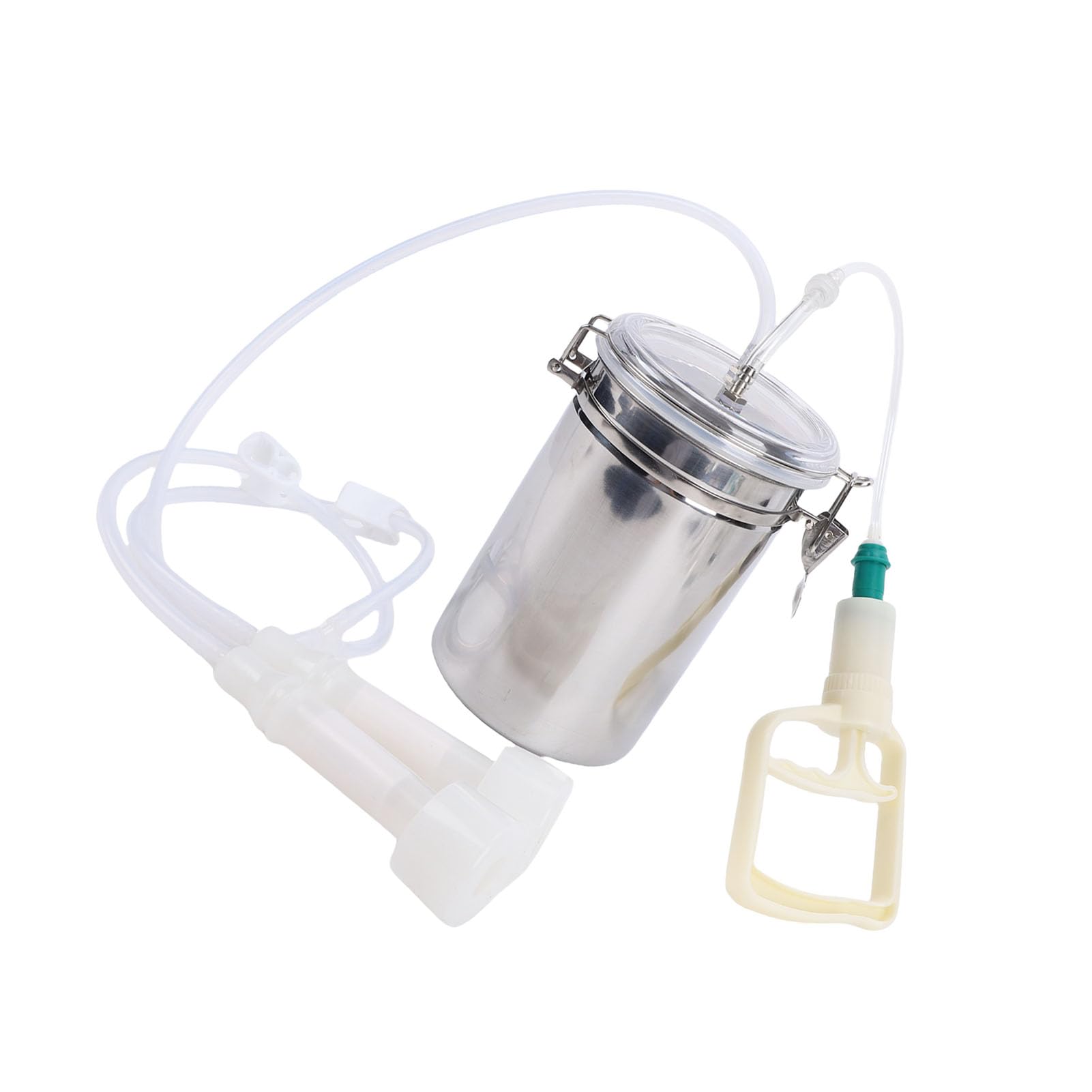 Máquina de Ordeño Manual, 2000 Ml Máquina de Ordeño de Cabra Portátil para el Hogar Operación Manual Kit de Ordeño de Vaca de Oveja para Granja de Plantas de Leche