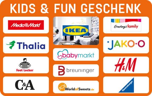 DAS KIDS & FUN GESCHENK - Kids & Fun Gutschein - für Deutschland - per E-Mail (nicht für Amazon einlösbar)