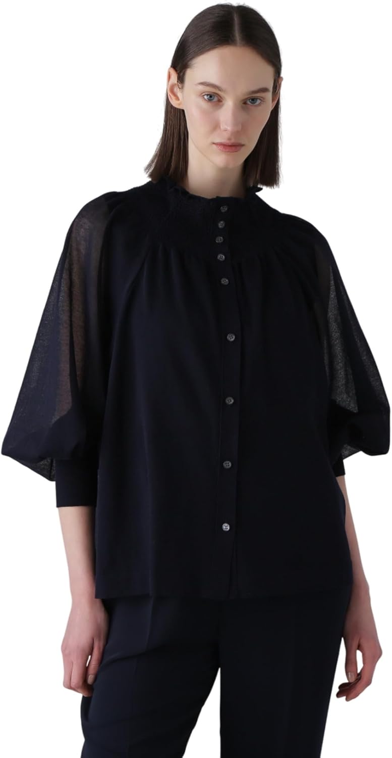 定価7万】 2025SS！ 極美品✨ ADORE シャーリングシアーニット 紺