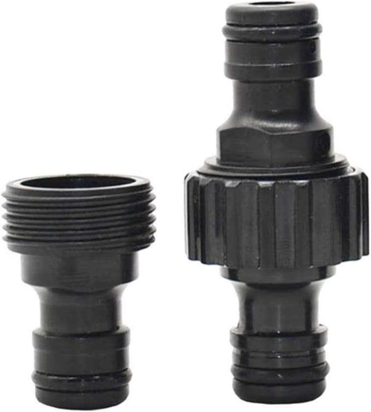 Utility Connector Adapter Hose Connector Adapter 16 Mm Coupling Quick Coupling with 3/4 inch Thread to Garden Irrigation Tensile Coupling Adapter 100 Pieces/B