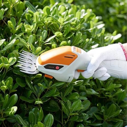Cortador Aparador De Grama Cerca Viva Sem Fio Portátil Bateria Recarregável 12V Ajustável Potente Le