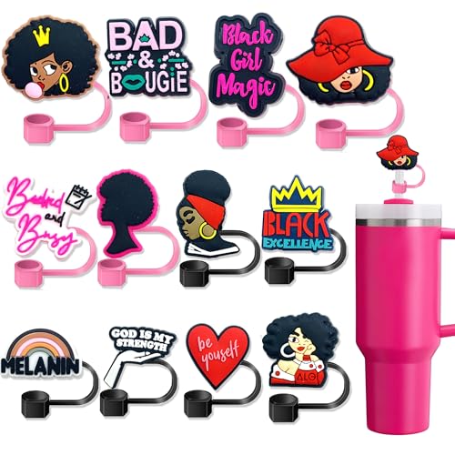 Funda de paja negra para niñas