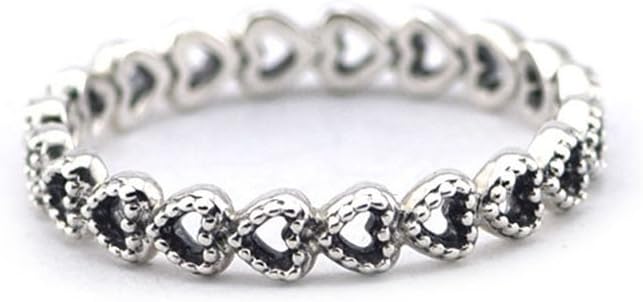 Linked Love Ring Fits European Pandora Jewelry Authentic 925 Sterling Silver (54)