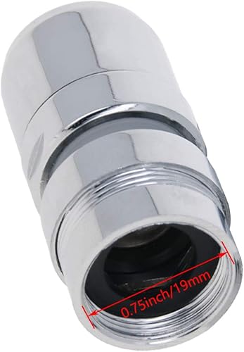 Miniatura 2 de Aireador de grifo giratorio para fregadero de 0.748 in, limitador de flujo de grifo, piezas de repuesto, aireador de fregadero para baño, cocina, 2