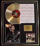 bon jovi crush tour live at zurich Ein atemberaubendes Display mit einer CD Goldscheibe, einem Songsheet und einem 25,4 x 20,3 cm großen Foto des Künstlers