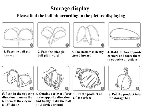 image for InnoFun Kids Pop Up Ball Pit Play Tent,Children Playhouse Indoor Outdo