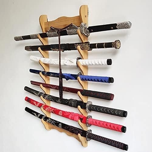 OYYMTE Cues Wall Mounted Pool Cue Holder Fish Rod Organiser Billiard Table Accessory For Room Or Wardrobe(8)
