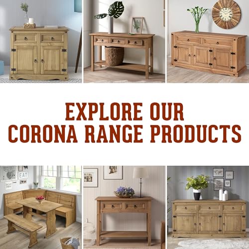 Furniture Dash Solid Wood Buffet Sideboard 51.9" W, 16.9" D, 31.7" H - 3 Doors & 2 Drawers - Farmhouse Furniture - Cupboard Console Table, Ideal for Living Room