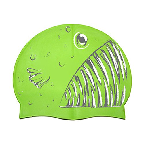1LineSports Angler Silicone Swim Cap Green