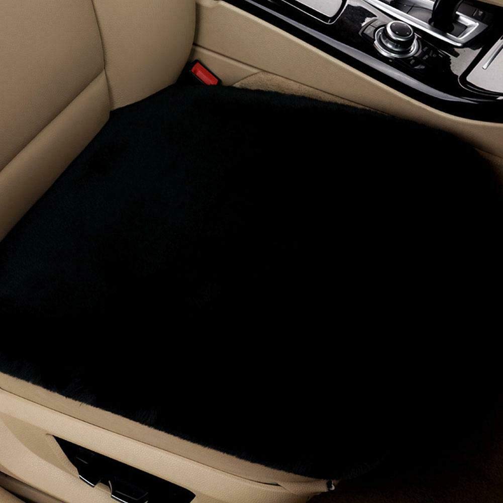 Car Seat Cushion Pad Sciatica Pain Relief Comfort Seat Protector for Car Driver Seat Office Chair Home Use Memory Foam Seat Cushion with Non Slip Bottom Black Universal Soft Warm