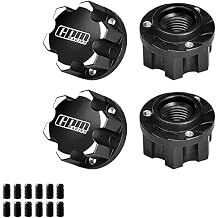 GPM 7075 Alloy Wheel Adapters for Pro-Line Tire for TRAXXAS 1/6 XRT 1/5 X-MAXX Ultimate 8S Black