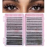 ShangPuYun Lashes Book 30D/40D/50D Mix 640pcs DIY Fluffy Eyelash ndividual Eyelashes Kit Eyelash Extension Kit 9-16mm Natural Thick Eyelashes