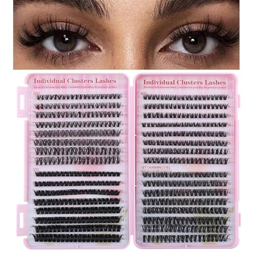 ShangPuYun Lashes Book 30D/40D/50D Mix 640pcs DIY Fluffy Eyelash ndividual Eyelashes Kit Eyelash Extension Kit 9-16mm Natural Thick Eyelashes