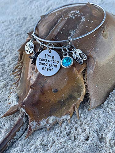 Infinity Collection Toes in the Sand Bracelet, Beach Jewelry, Gift for Women, Beach Girl, Sand Dollar Jewelry3