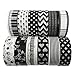 MOEUP 5pcs Dekorative Washi Masking Tape - Each Tape 15mm x 10m