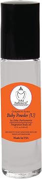 Compare to Aroma Baby Powder for Women and Men Unisex Fragrance Body Oil on 1/3 oz 9.86ml Travel Size Roll-On Botlle