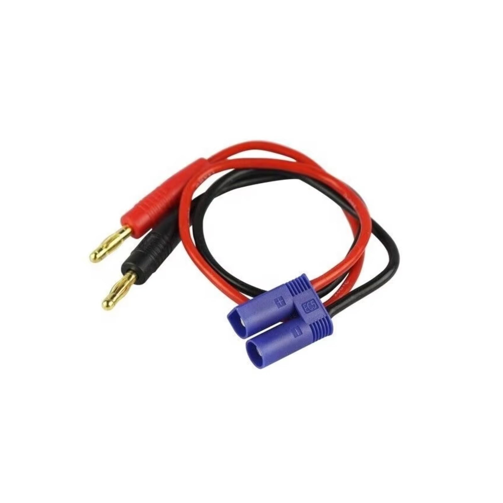 Accesorios Coche RC EC5 4Mm 12awg 300Mm Cable De Carga con Conector Banana Chapado En Oro Y Cable De Silicona para Baterías Lipo De Coches RC Repuestos Y Mejoras