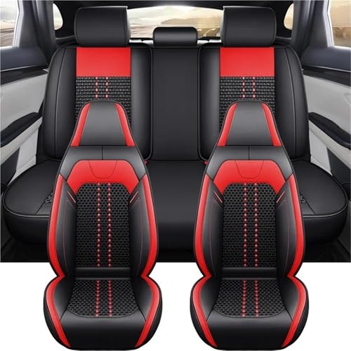 Housses de siège pour Suzuki Grand Vitara en cuir PU et soie de glace rouge ensemble complet