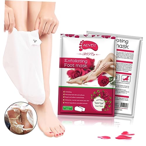 Beaupretty 2 Pares De Máscara Para Os Pés Descasca Suavemente A Máscara Para Os Pés Máscara Hidratan