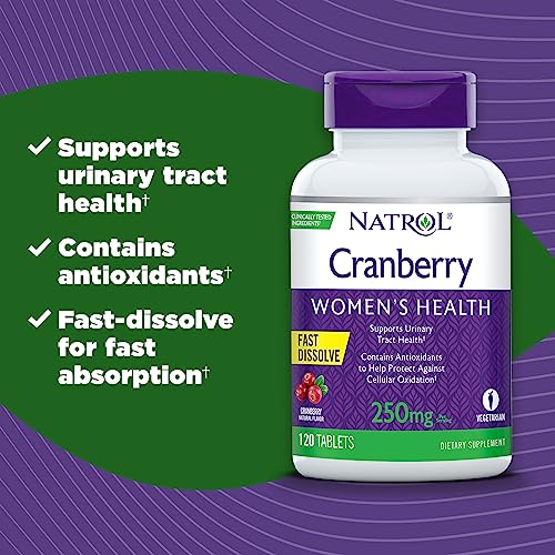 Natrol Cranberry Fast Dissolve Tablets, 250Mg, 120 Count #TOP2