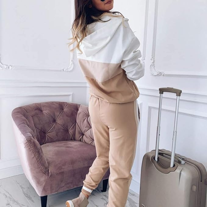 Womens 2 Piece Outfits Sweatsuit Lounge Sets Long Sleeve Sweatshirt Sweatpants Tracksuit3