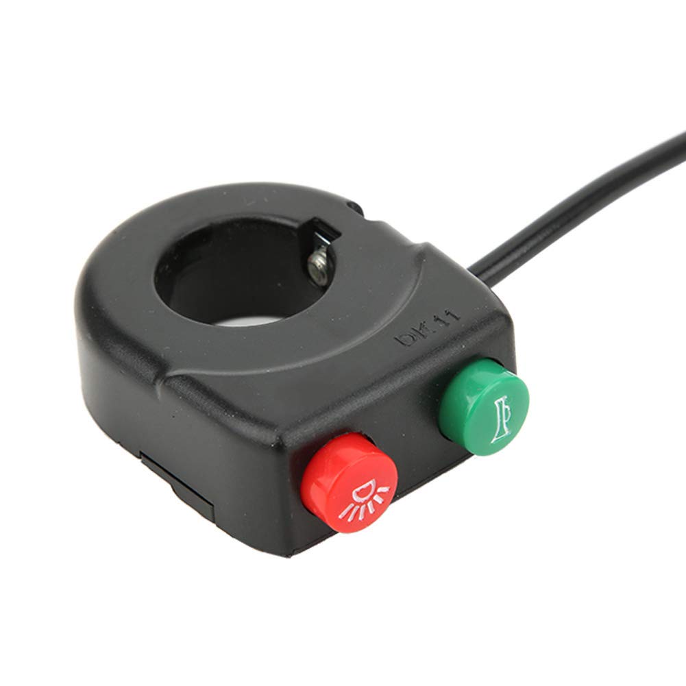 Interruttore Luce Ciclismo , Interruttore Luce Clacson Manubrio da 22 , 5 Mm , Interruttore Manubrio Faro Clacson Universale per Moto Scooter