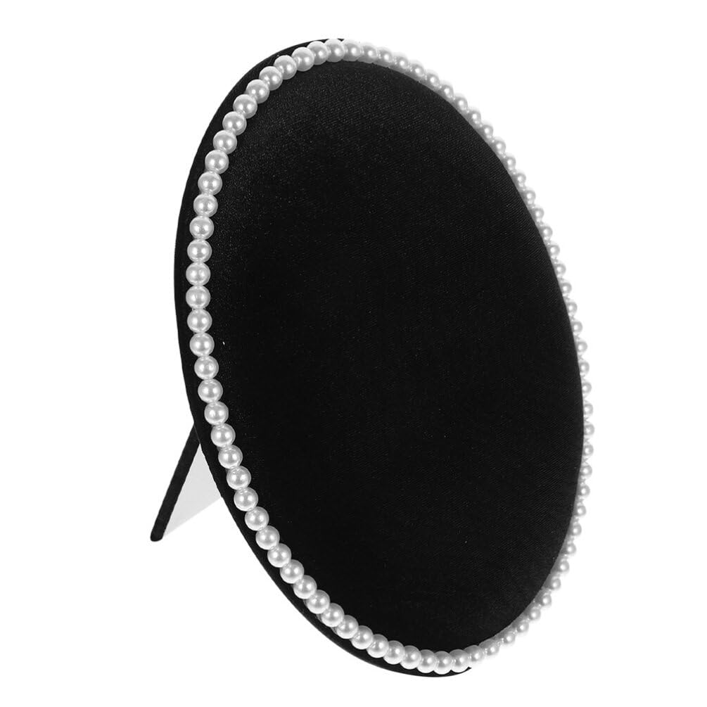 Présentoir Mural Ovale pour Boucles D'oreilles, Support de Rangement Noir