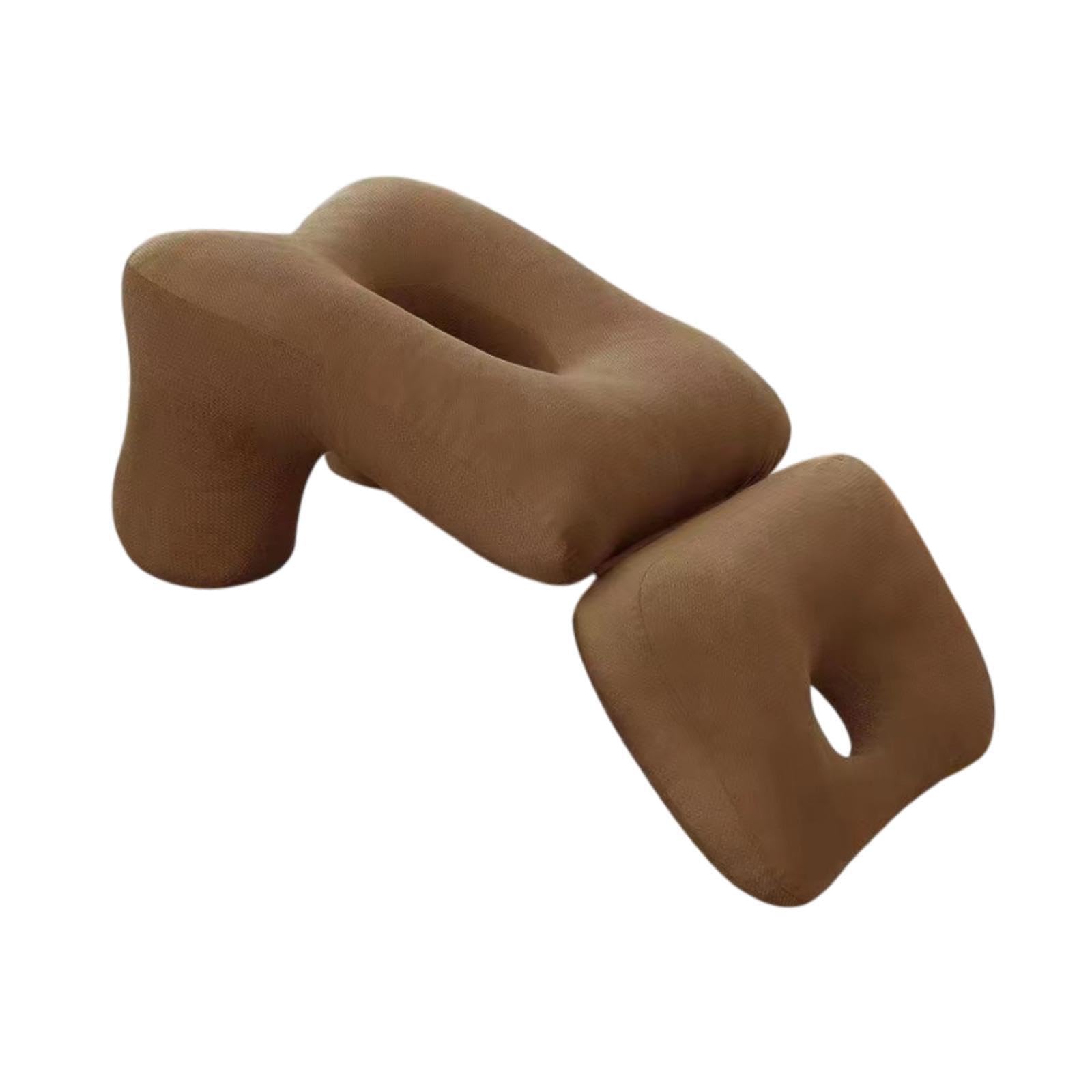QUXVUIS Comfortable Cushion Pad Sleeping Pillow Napping, Brown, 58x20x32cm