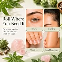 Castor Oil Roll On, Cold Pressed Beauty Oil for Face and Body, 1.7 Fl Oz — image 5