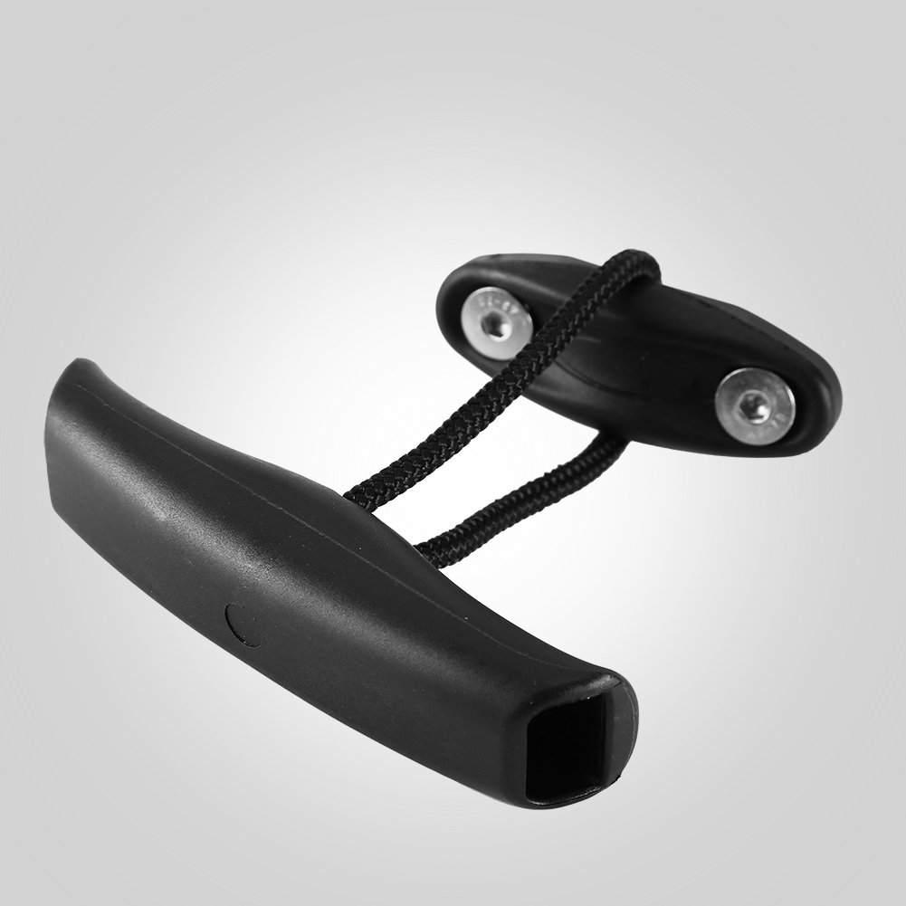 Poignées De Transport Pour Kayak – Lot De 1 à 4 Avec Vis, Sangle Nylon Tissé, Caoutchouc Antidérapant – Noir, 26 Cm