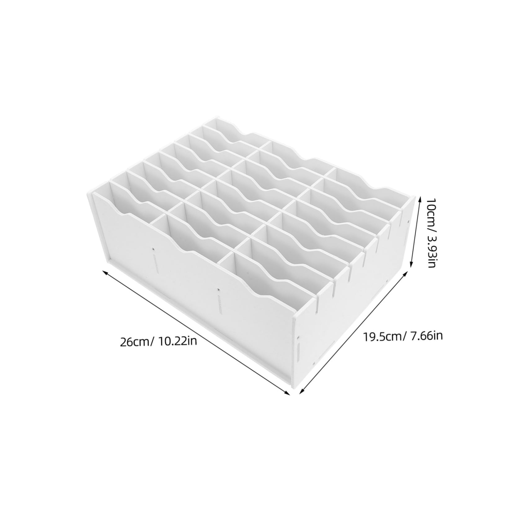 Angoily Organizer da Scrivania con Scomparti Scatola Documenti e Supporto per Tampone Contenitore Versatile per Ufficio e Hobby Domestici Struttura Compatta e Resistente in Plastica