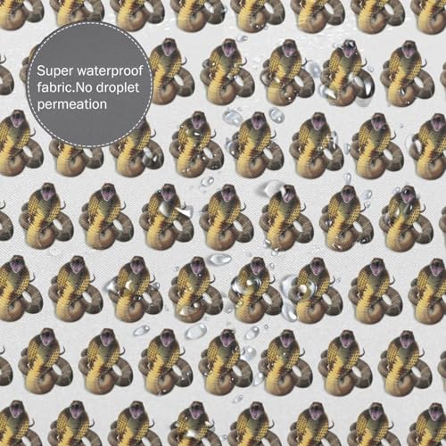 Rideau de douche serpent cobra 183x183 cm sublimez votre decoration de salle de bain