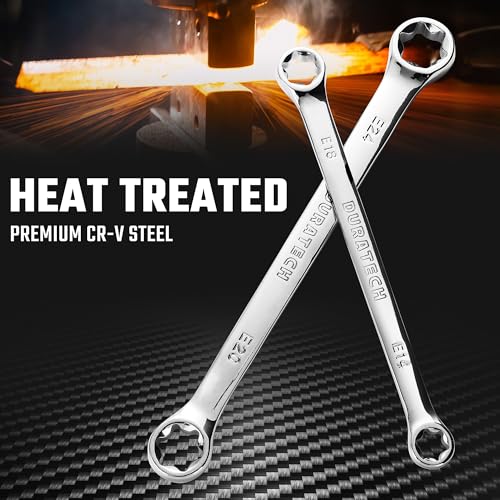 DURATECH 4-Piece E-Torx Wrench Set, Double Box End Wrench Set, CR-V Steel, Including E6*E8, E10*E12, E14*E18 and E20*E24, Organized in Pouch by DURATECH - Image 3