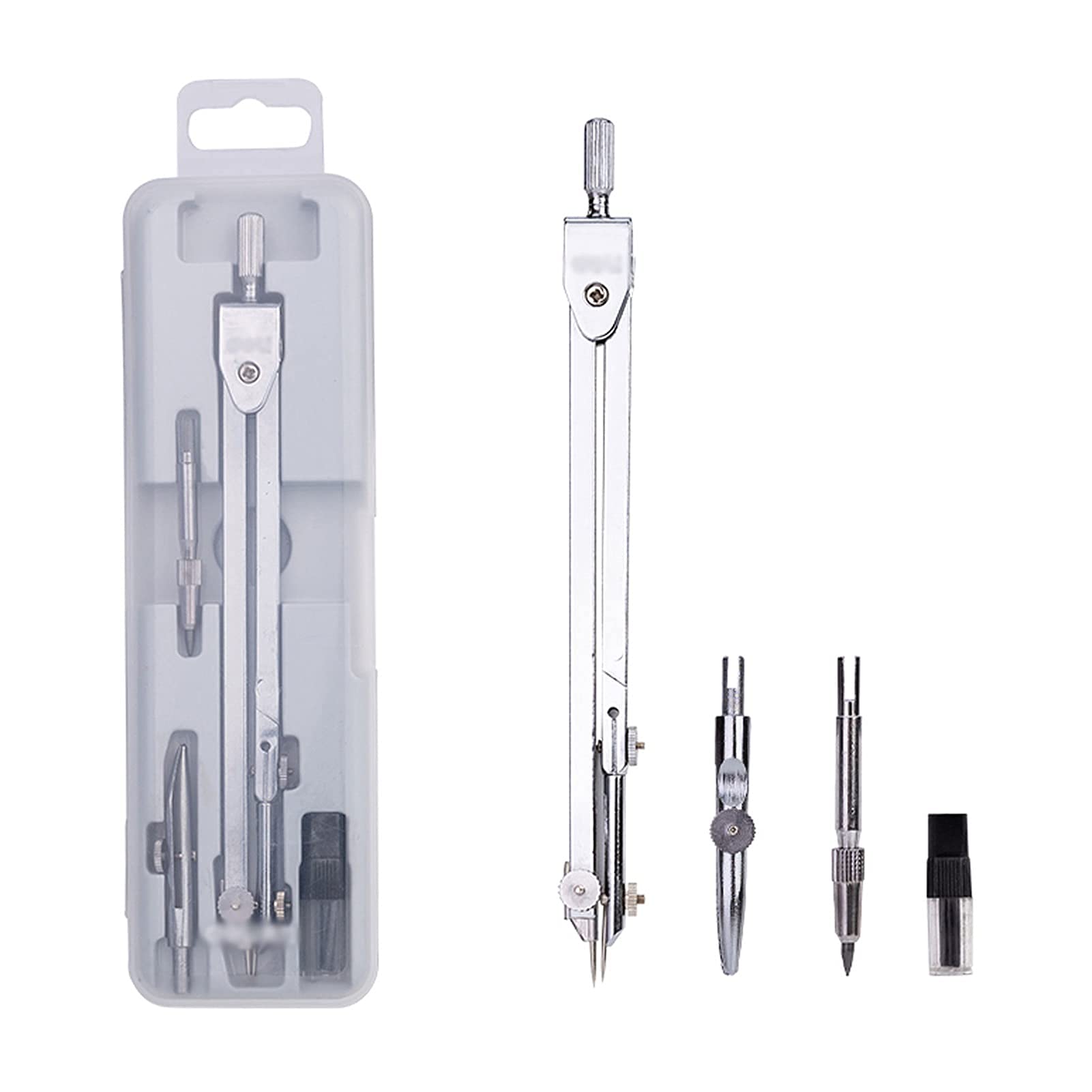 Mathematik-Geometrie-Kit-Set, professionelles Zeichenzirkel-Set, Instrumentenkompass, Engineering, professionelles Design-Zeichnungs-Zeichenset, Geometrie-Kit(A)