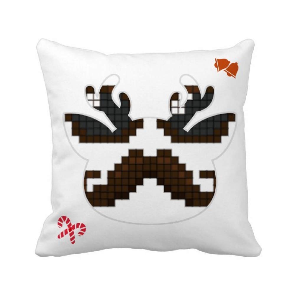 Housse de coussin carrée barbe et lunettes pour transformer votre espace gaming