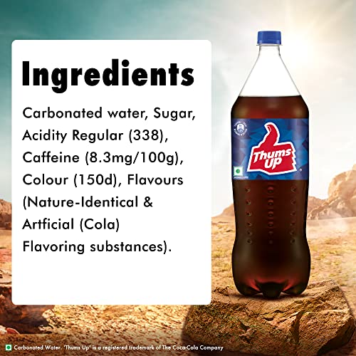 Image of Thums Up Soft Drink PET Bottle, 2 Liter, Cola