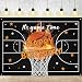 Basketball Happy Birthday Banner, It's Game Time Birthday Banner Backdrop, Sport Theme Photography Background, for Boys, Kids, Basketball Party Decorations, Photo Booth Background