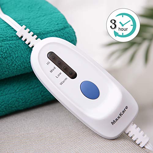image for MaxKare Electric Blanket Heated Throw Fast Heating Polar Fleece Revers
