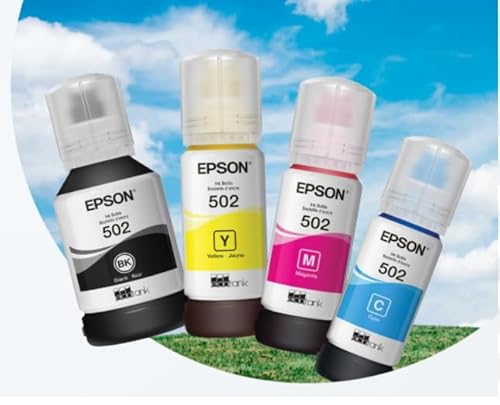 Frascos de refil de tinta PRINTERWORLD 502 para Epson Ecotank ET-4760 ET-4850 ET-2760 ET-2850 ET-275