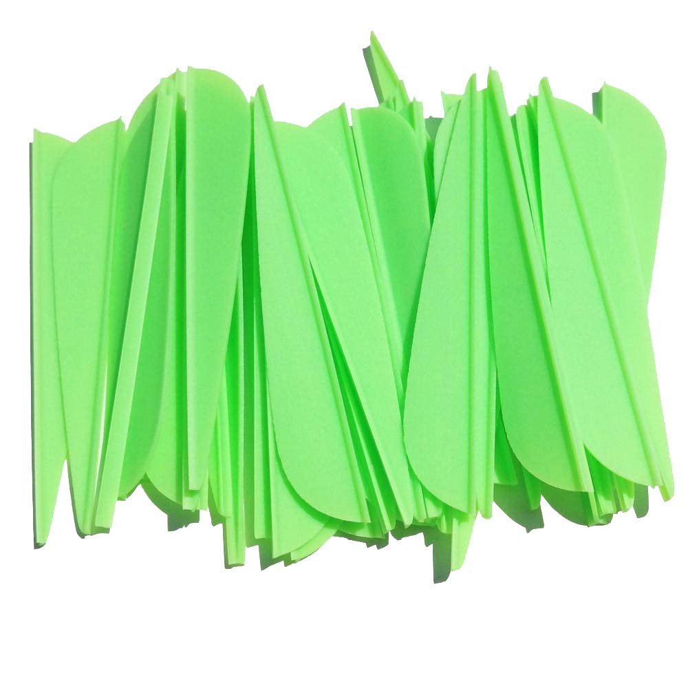 ZSHJG 100 pcs Goma Plumas de Flecha 3 Pulgadas El Plastico Flecha Plumas Fletches para la Caza DIY Flechas — view 12