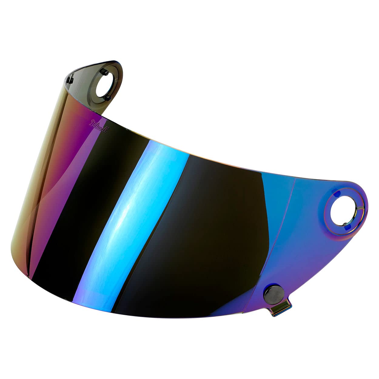 Biltwell | Gringo S Gen2 Flat Shield | Rainbow Mirror | Anti-Fog | Scratch Resistant | UV/A UV/B Resistant | Motorcycle Helmet Accessory