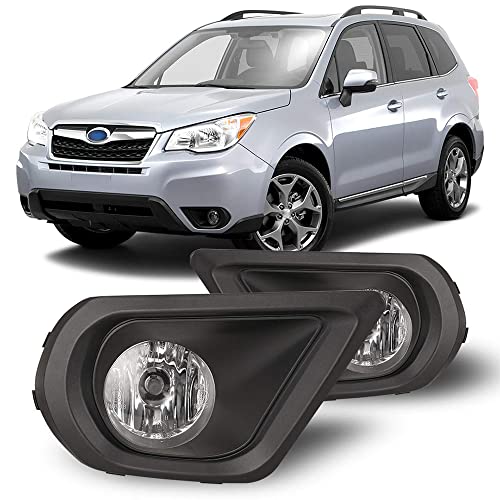 For 2014-2016 Subaru Forester Fog Lights Clear +Wiring Kit Switch Full Kit
