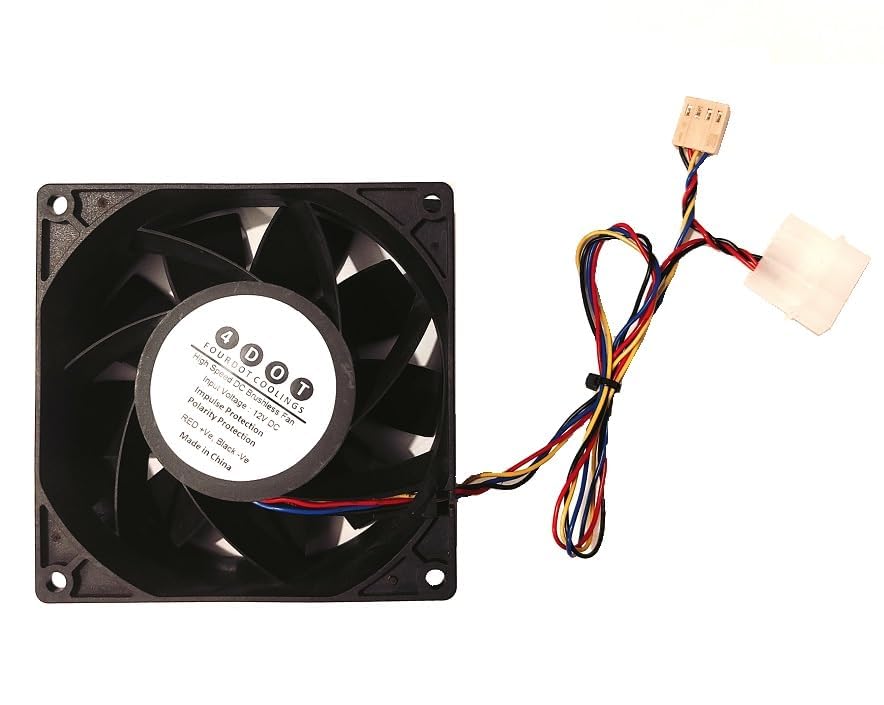 Fourdot 92mm 4inch Cabinet Cooling PWM Fan with dual connector 8000RPM High Speed Fan Model 9238-image-14