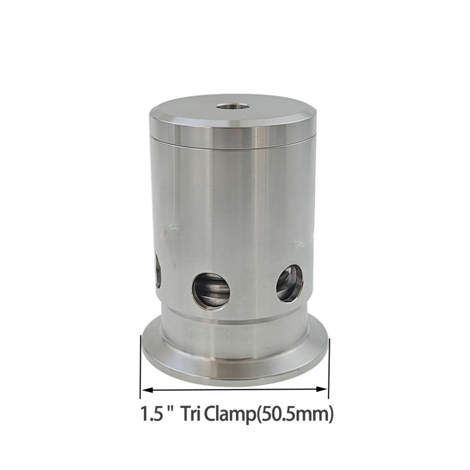 Válvula de alivio de seguridad de tres abrazaderas de 3,8 cm y 5 cm, válvula reductora de presión ajustable de acero inoxidable SUS304, 0-3 bar